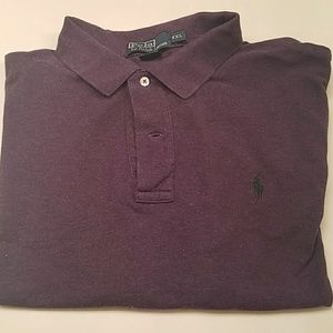 Polo Shirt - Heather Dark Purple, XXL